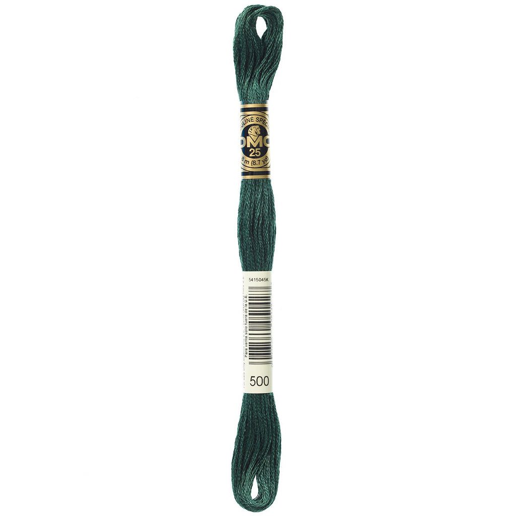DMC embroidery floss – VERY DARK BLU GRN (500)