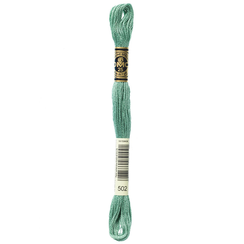 DMC embroidery floss – BLU GRN (502)