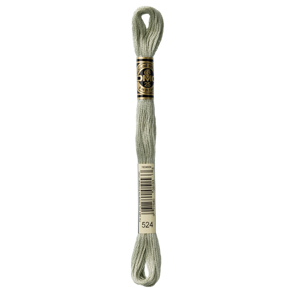 DMC embroidery floss – VERY LIGHT FERN GRN (524)