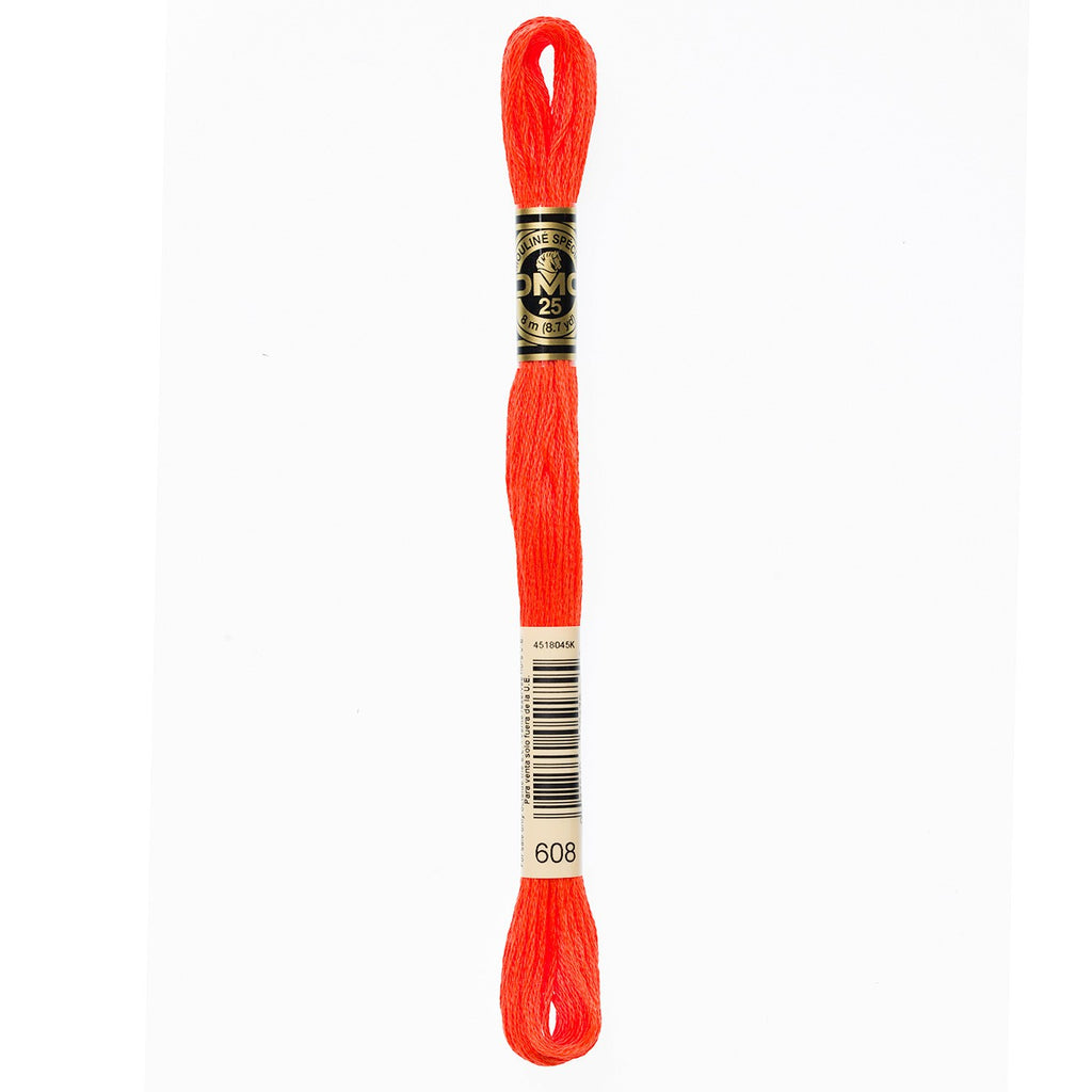DMC embroidery floss – BRIGHT ORG (608)