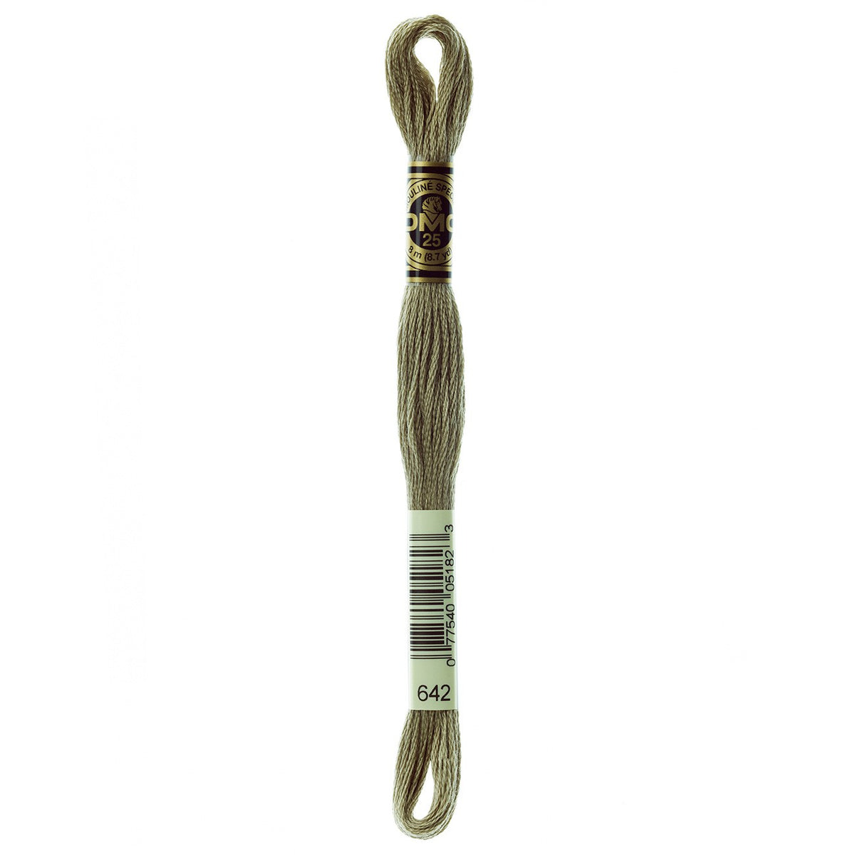 DMC embroidery floss – DARK BGE GRY (642)