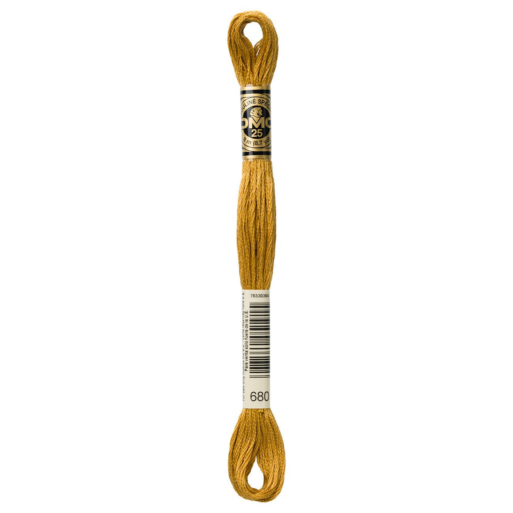 DMC embroidery floss – DARK OLD GLD (680)