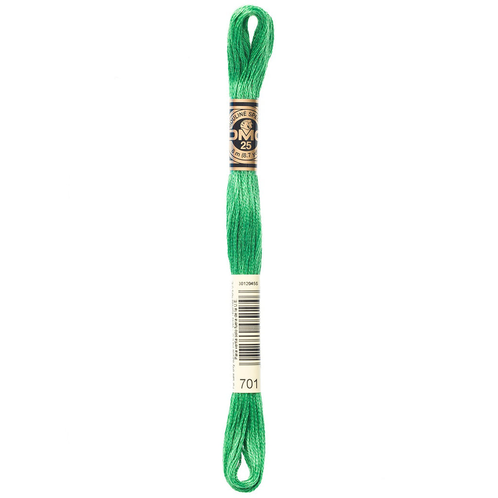 DMC embroidery floss – LIGHT XMAS GRN (701)
