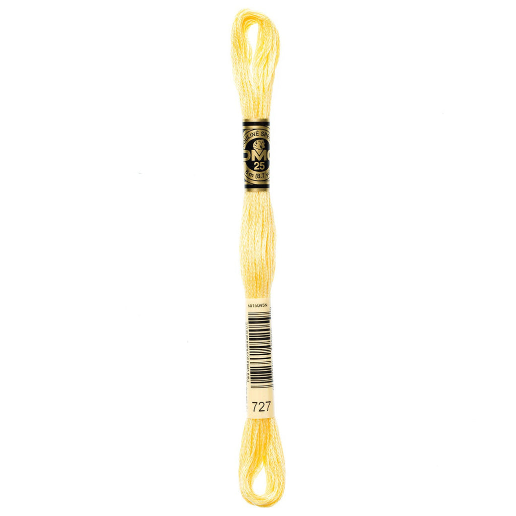 DMC embroidery floss – VERY LIGHT TOPAZ (727)
