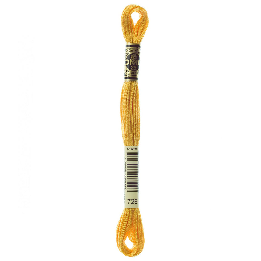 DMC embroidery floss – TOPAZ (728)