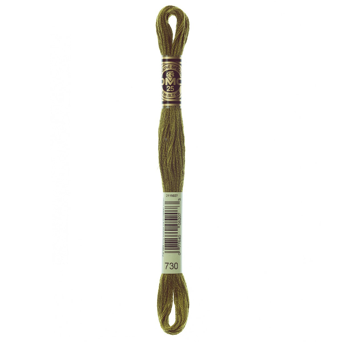 DMC embroidery floss – VERY DARK OLV GRN (730)