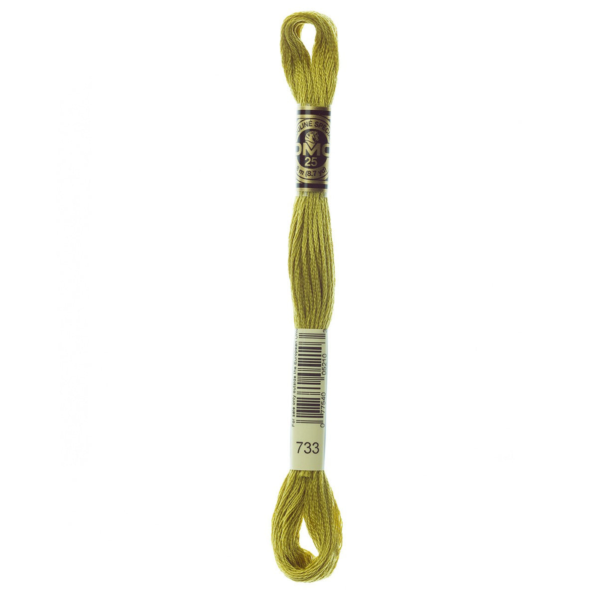DMC embroidery floss – MED OLV GRN (733)