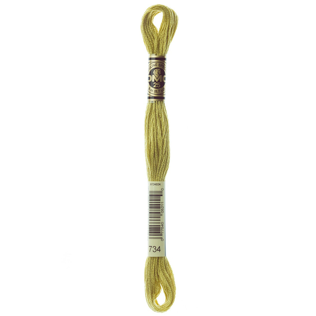 DMC embroidery floss – LIGHT OLV GRN (734)