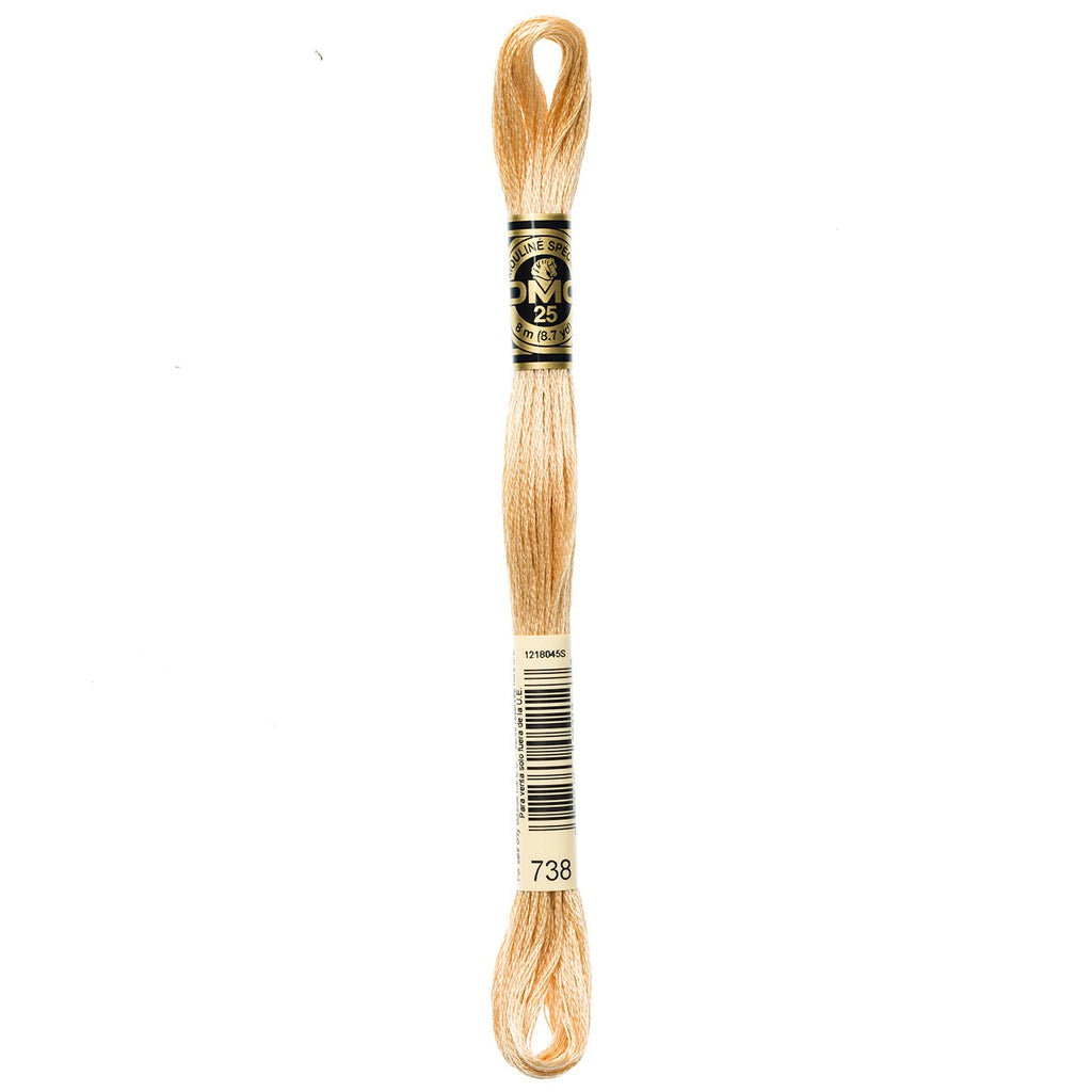 DMC embroidery floss – VERY LIGHT TAN (738)