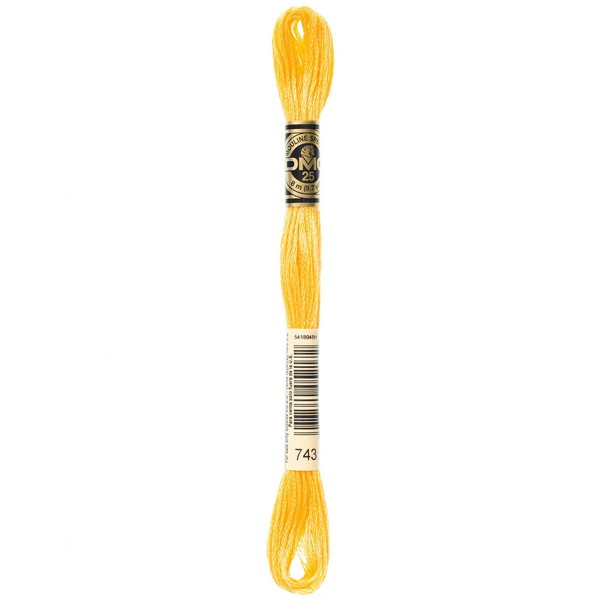 DMC embroidery floss – MED YLW (743)