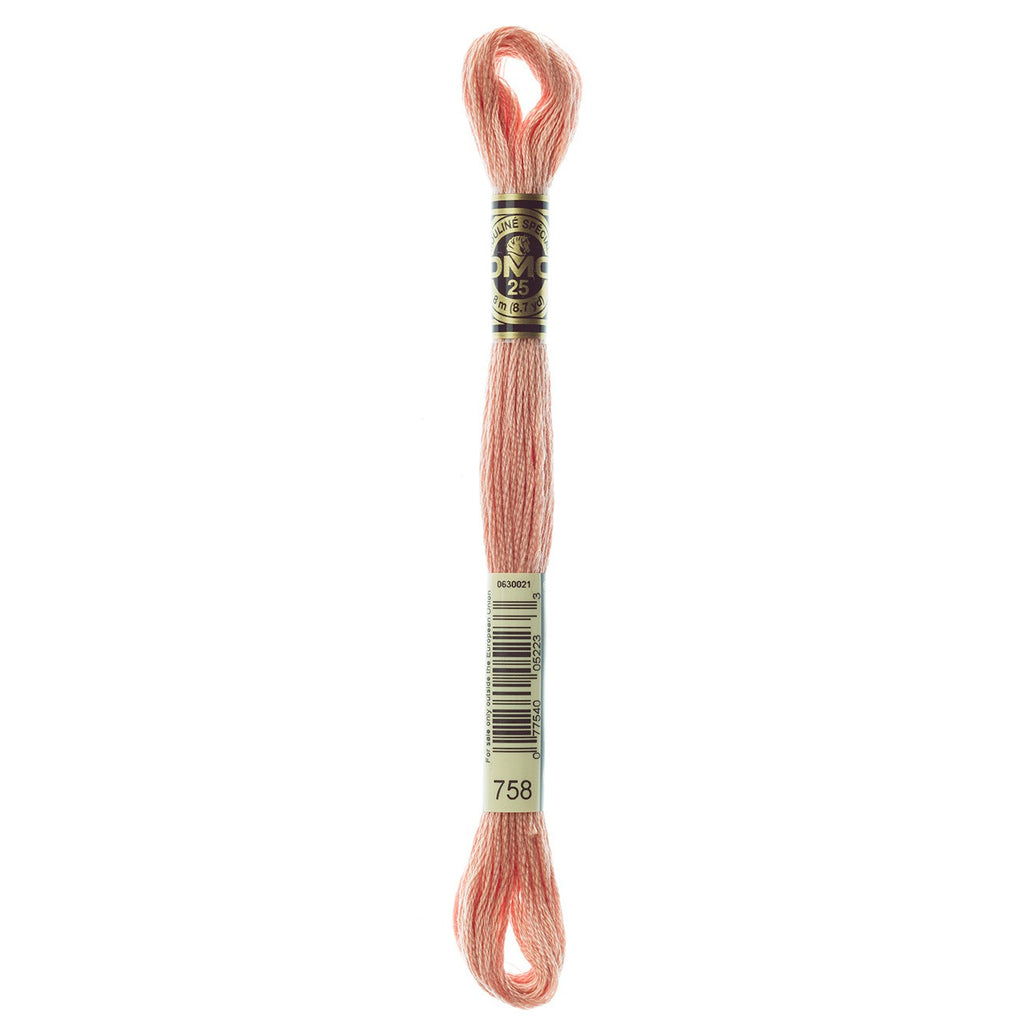 DMC embroidery floss – VERY LIGHT TERRA COTTA (758)
