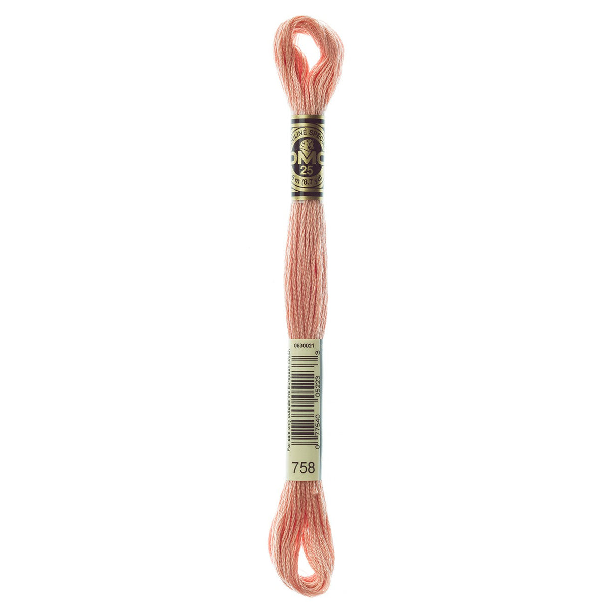 DMC embroidery floss – VERY LIGHT TERRA COTTA (758)