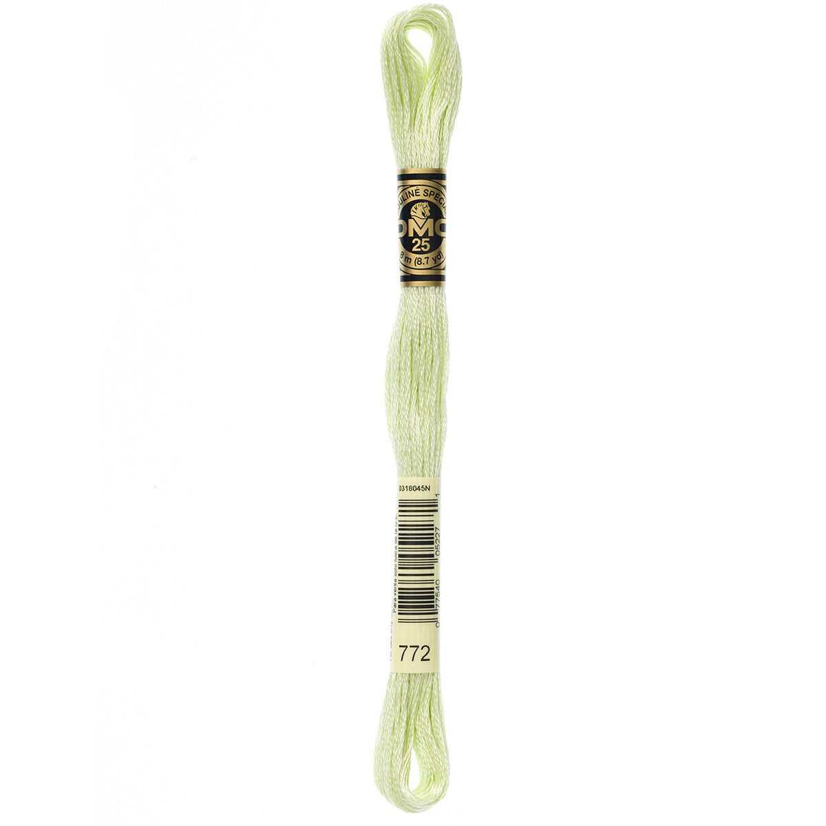 DMC embroidery floss – VERY LIGHT YLW GRN (772)