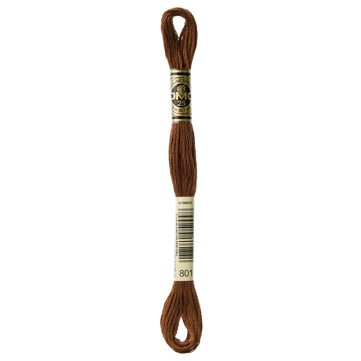DMC embroidery floss – DARK COFFEE BRN (801)
