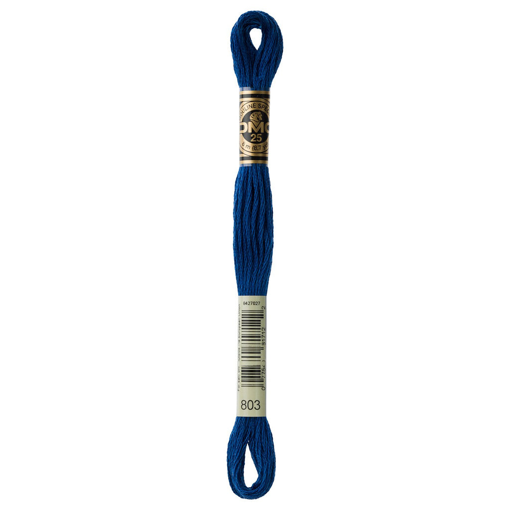 DMC embroidery floss – ULTRA VERY DARK BABY BLU (803)
