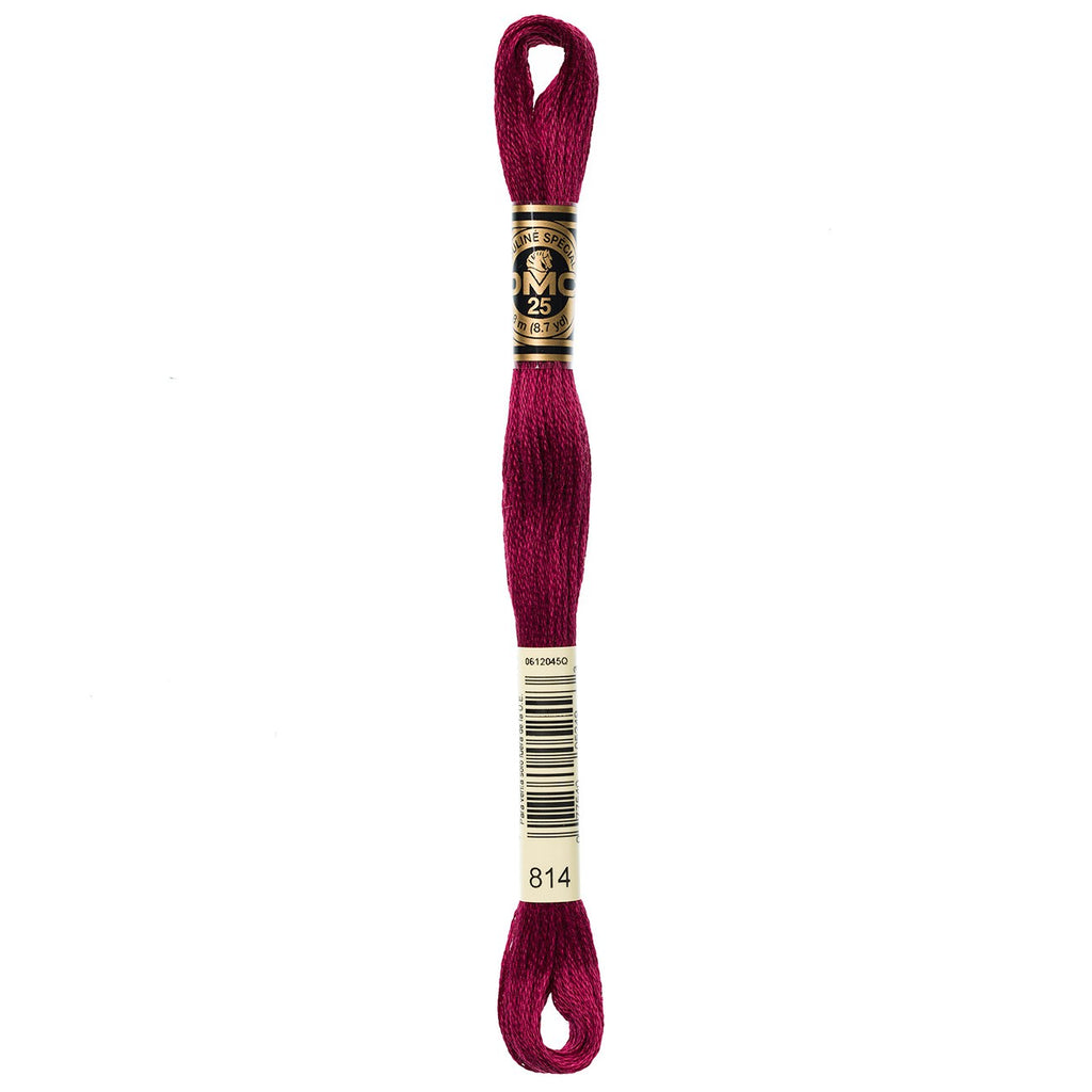 DMC embroidery floss – DARK GARNET (814)