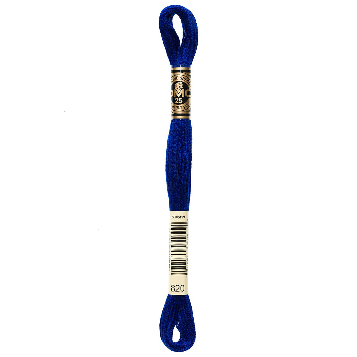 DMC embroidery floss – VERY DARK RYL BLU (820)