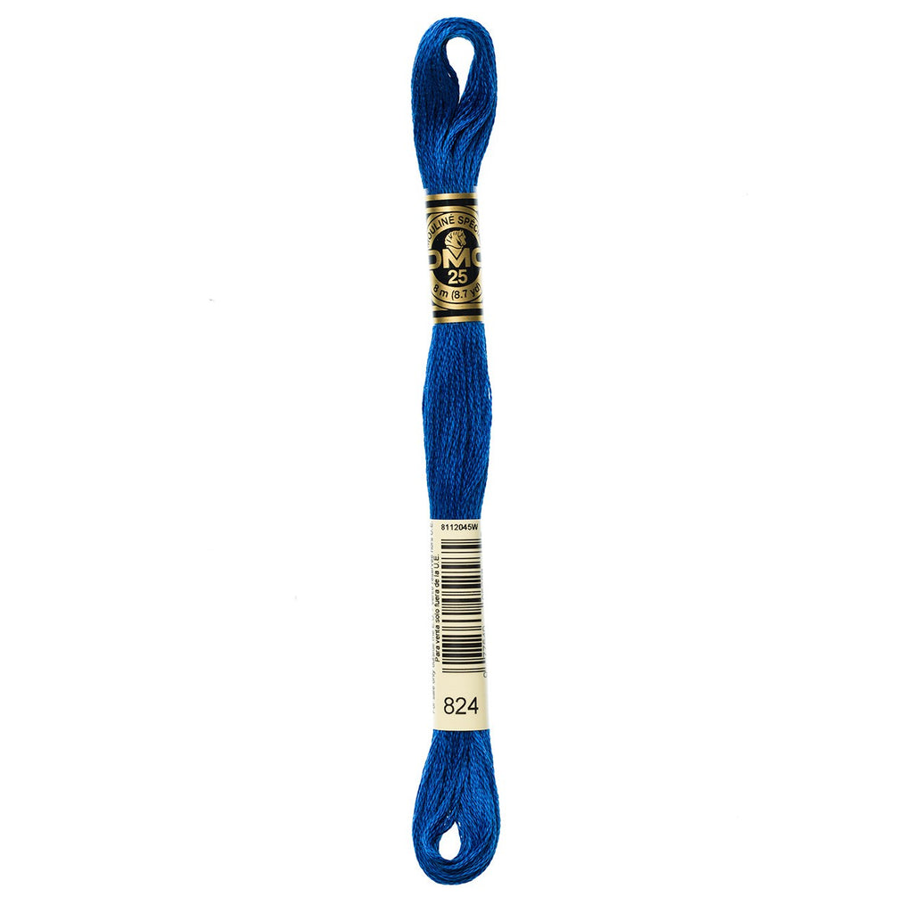 DMC embroidery floss – VERY DARK BLU (824)