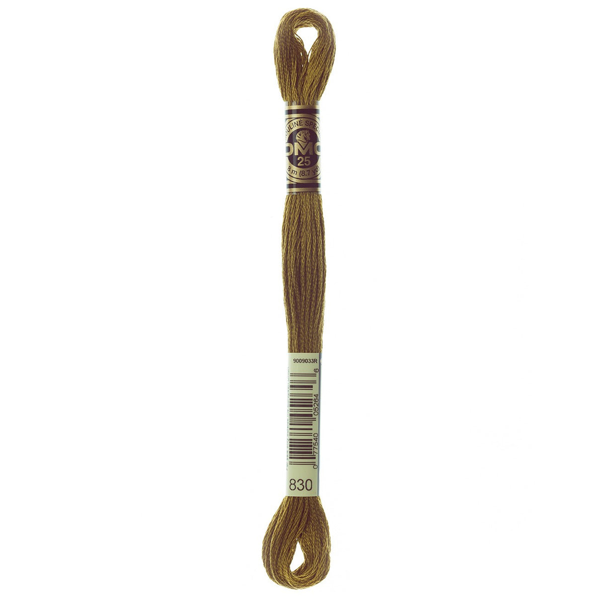 DMC embroidery floss – DARK GLDN OLV (830)