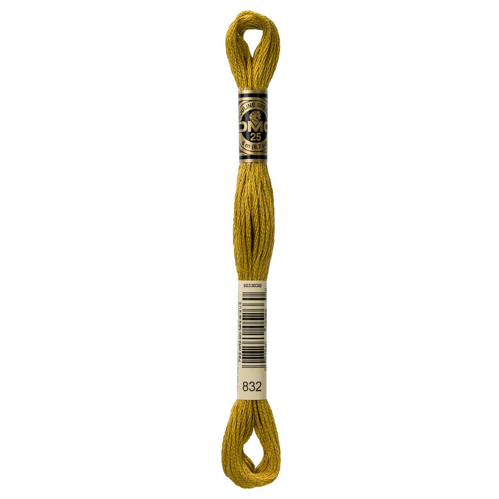 DMC embroidery floss – GLDN OLV (832)