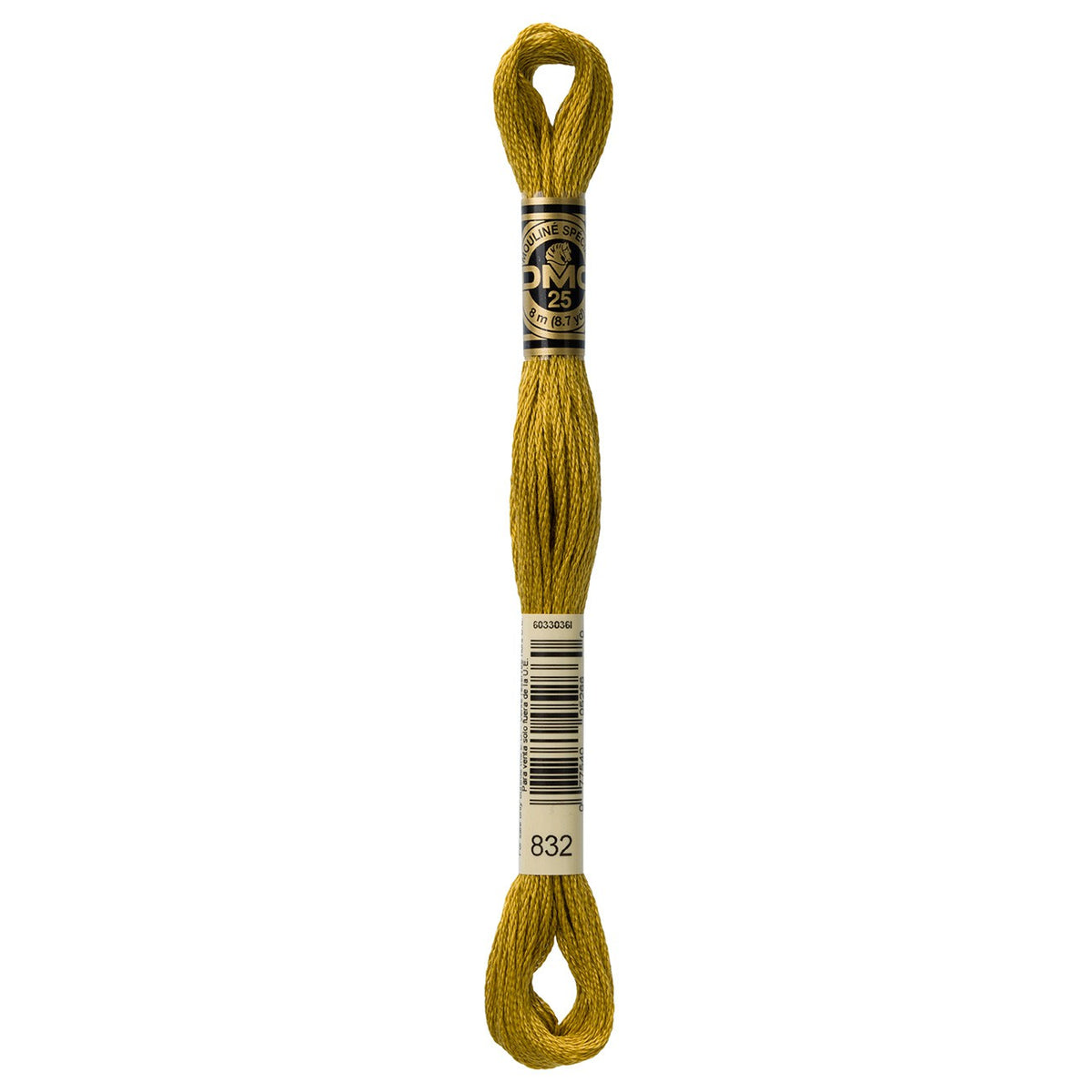 DMC embroidery floss – GLDN OLV (832)