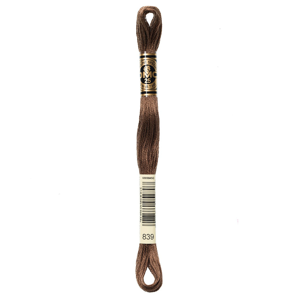 DMC embroidery floss – DARK BGE BRN (839)