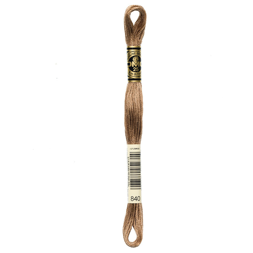 DMC embroidery floss – MED BGE BRN (840)