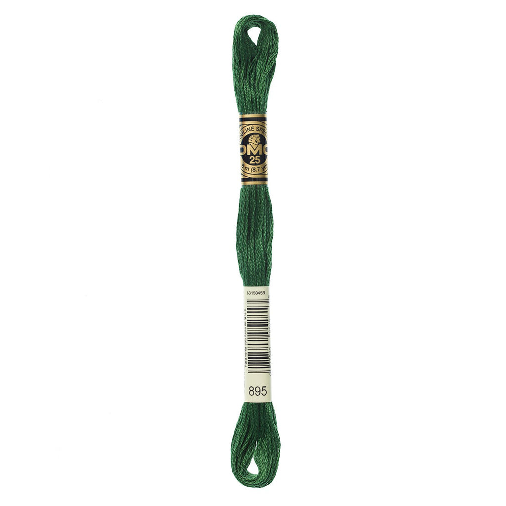 DMC embroidery floss – VERY DARK HTR GRN (895)