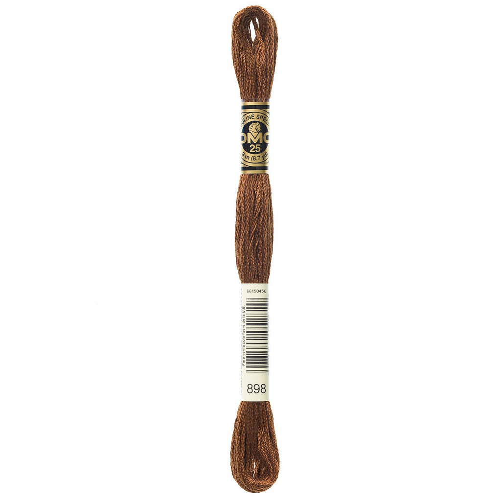 DMC embroidery floss – VERY DARK COFFEE BRN (898)