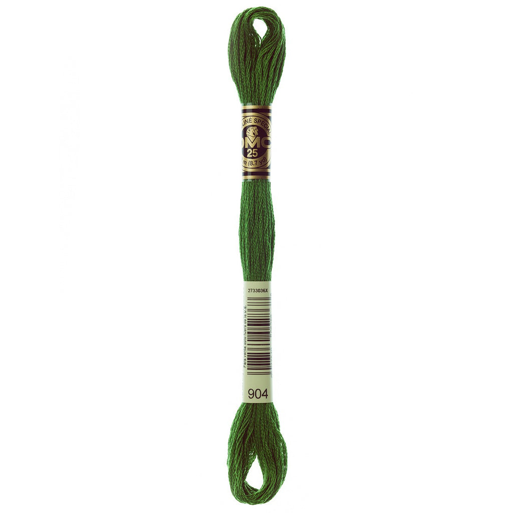 DMC embroidery floss – VERY DARK PARROT GRN (904)