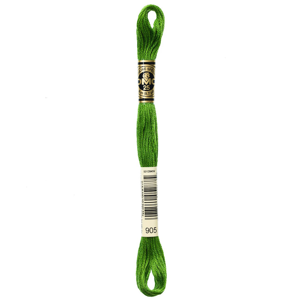 DMC embroidery floss – DARK PARROT GRN (905)