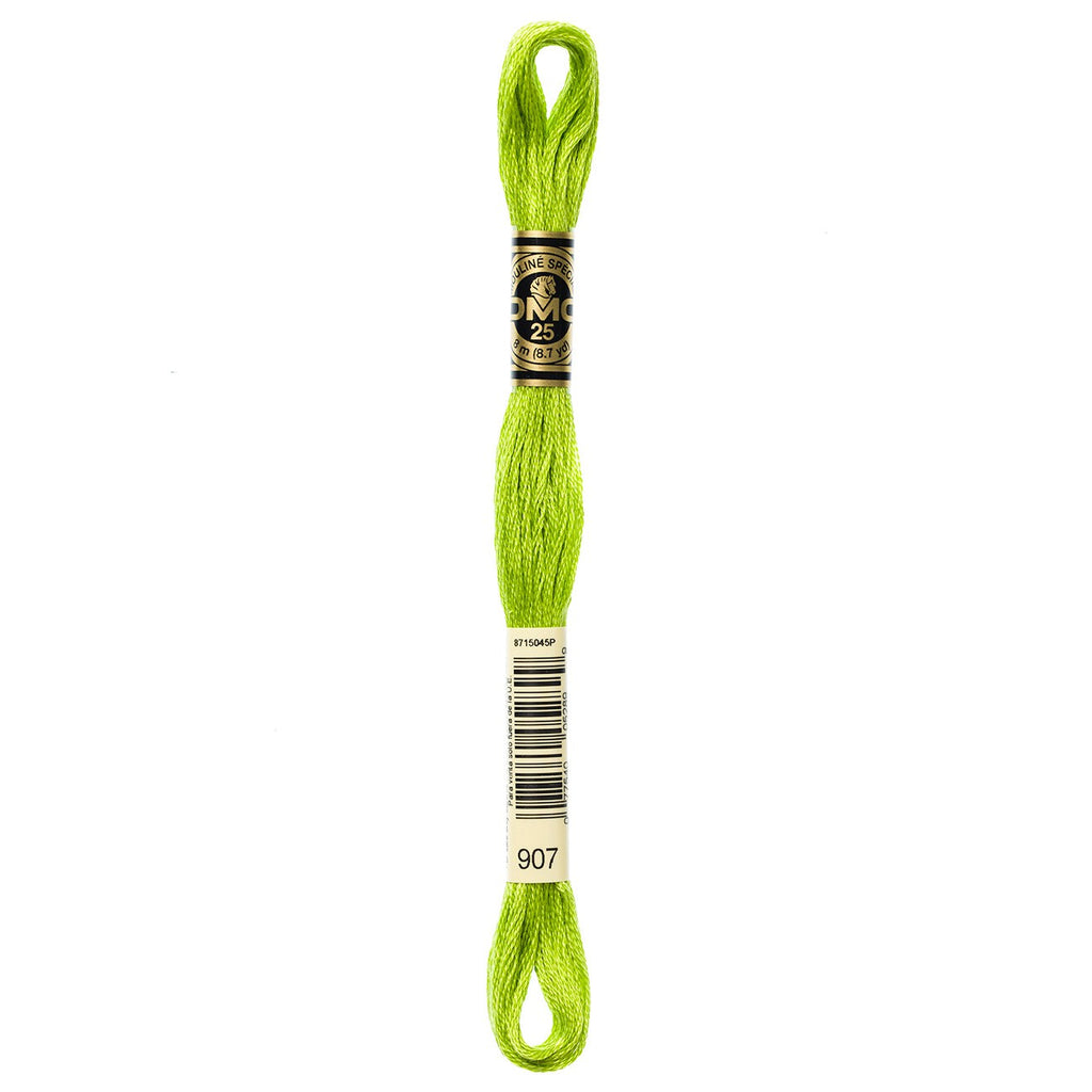 DMC embroidery floss – LIGHT PARROT GRN (907)