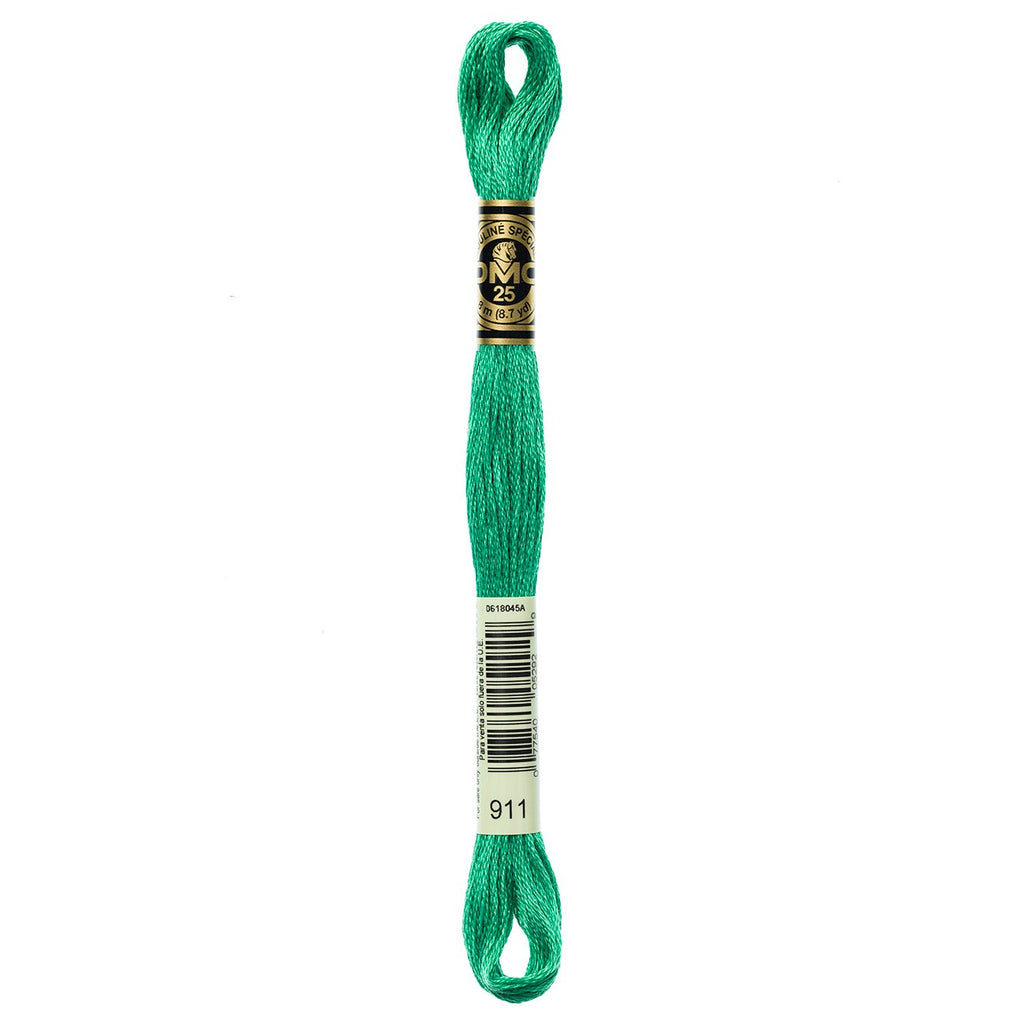 DMC embroidery floss – MED EMRLD GRN (911)