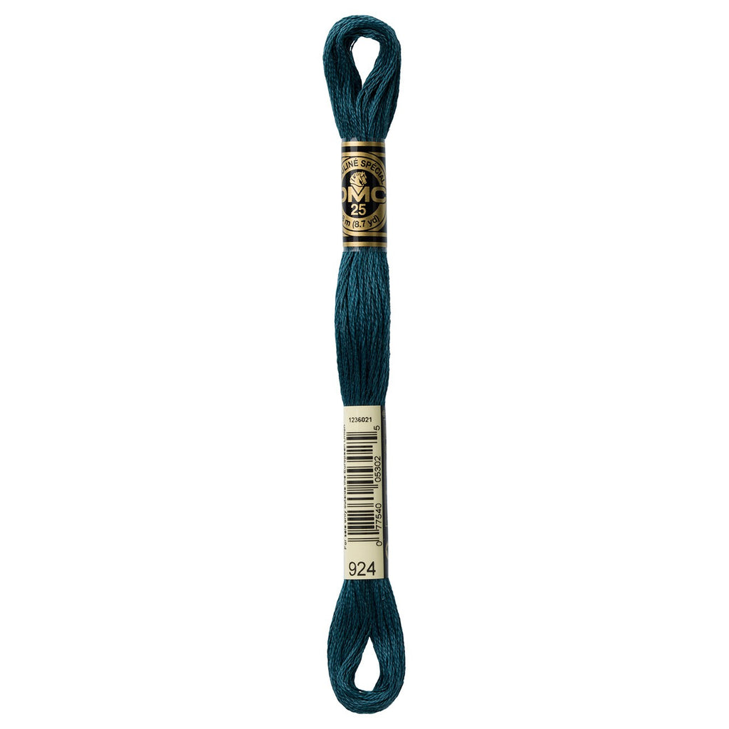 DMC embroidery floss – VERY DARK GRY GRN (924)