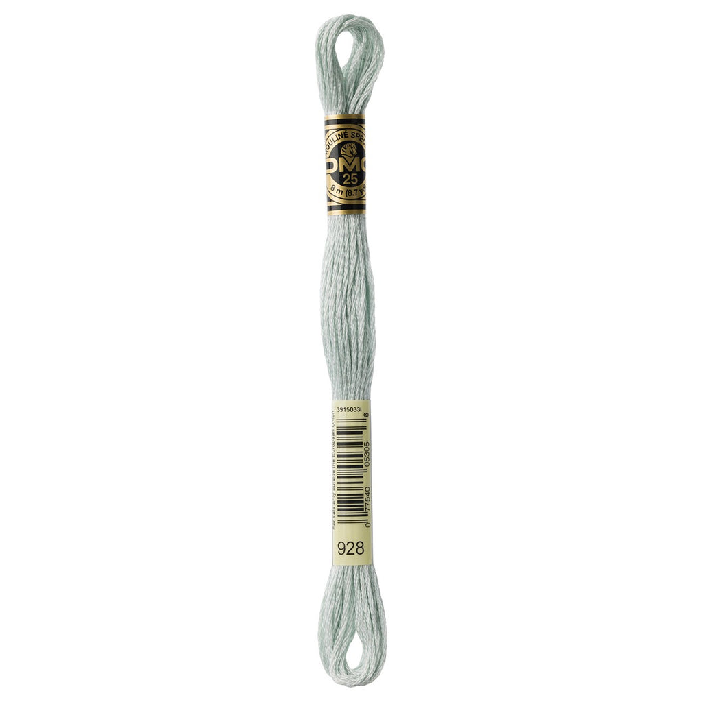DMC embroidery floss – VERY LIGHT GRY GRN (928)