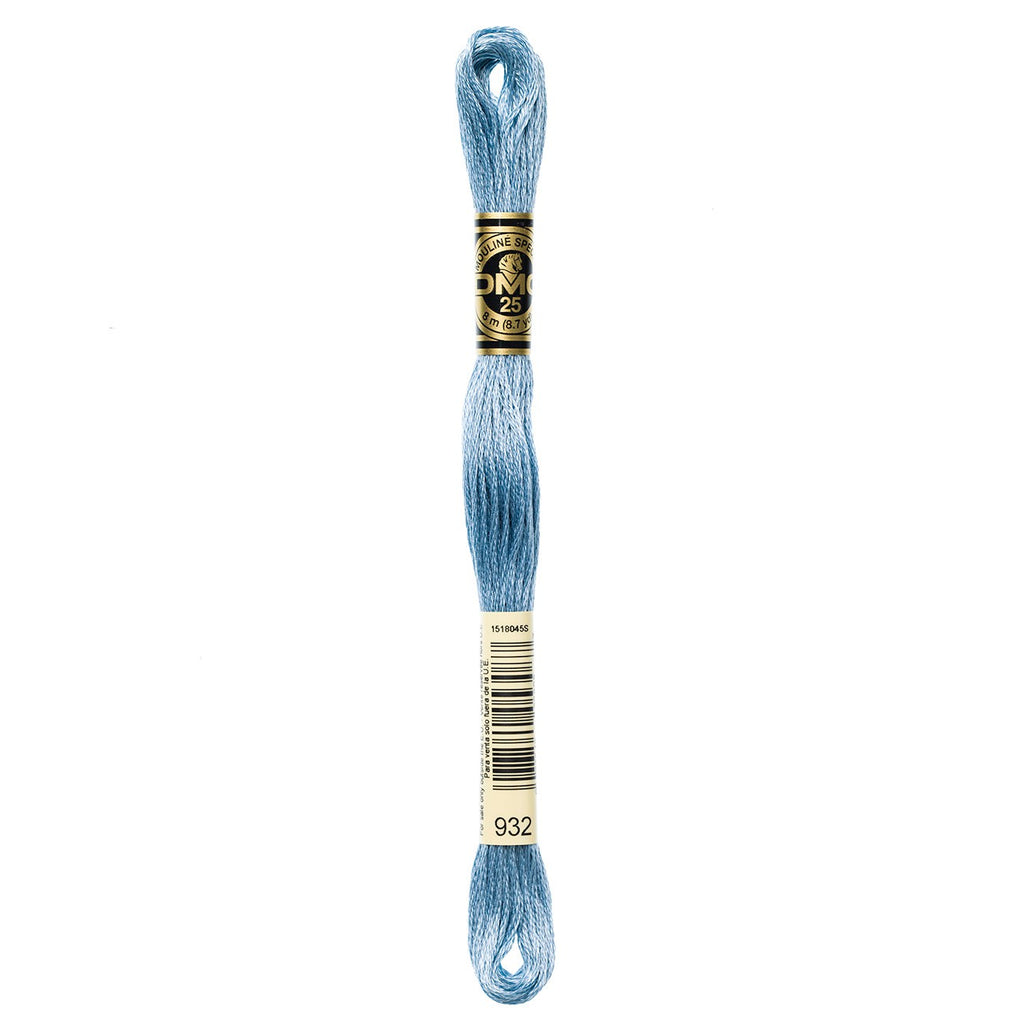 DMC embroidery floss – LIGHT ANT BLU (932)