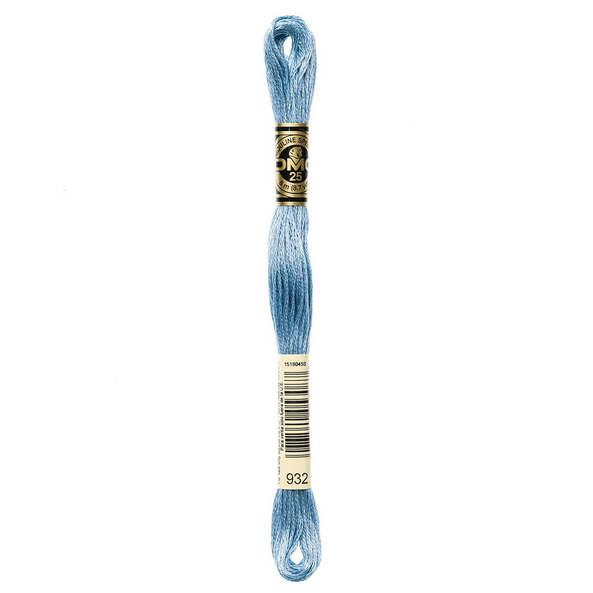 DMC embroidery floss – LIGHT ANT BLU (932)