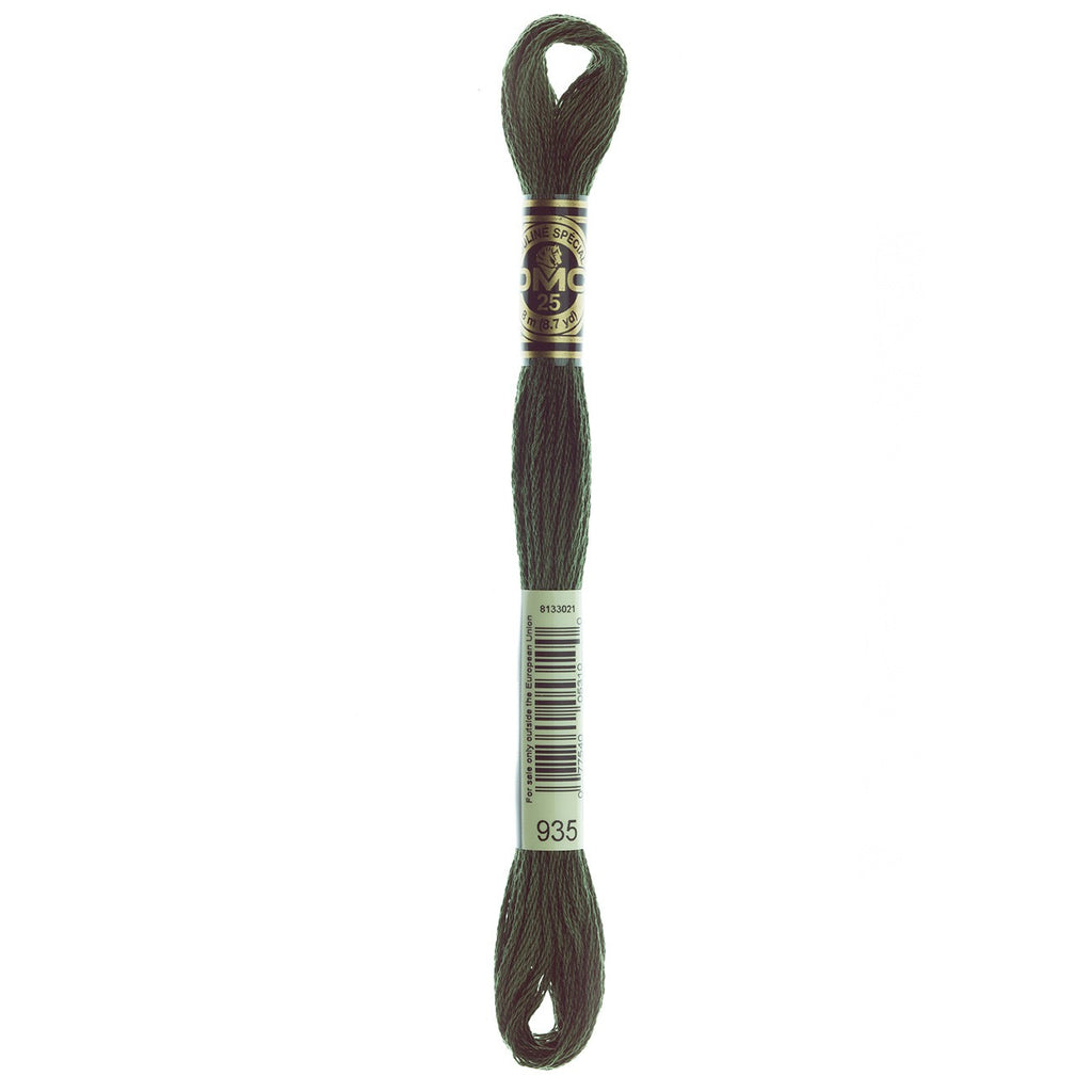 DMC embroidery floss – DARK AVOCADO GRN (935)