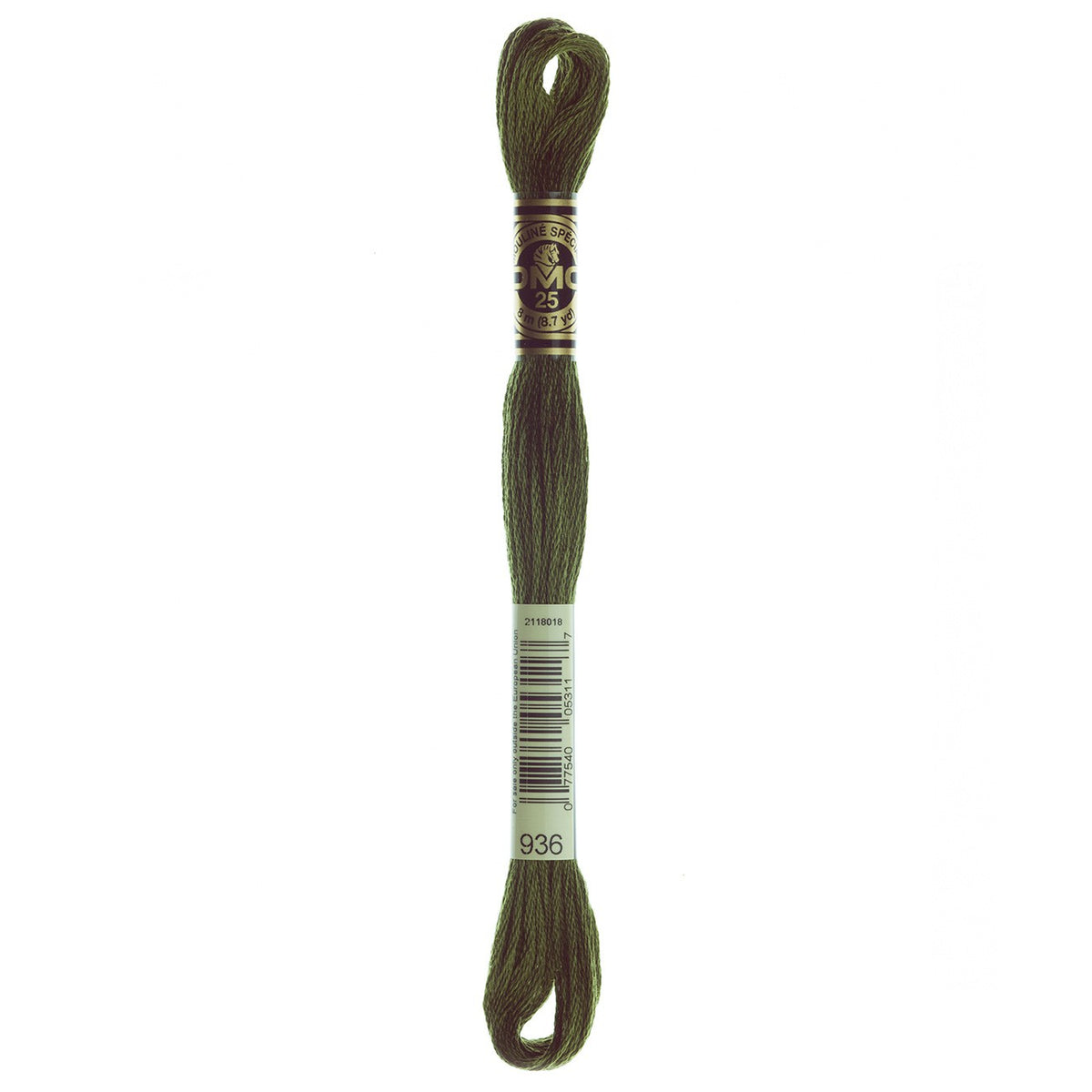 DMC embroidery floss – VERY DARK AVOCADO GRN (936)