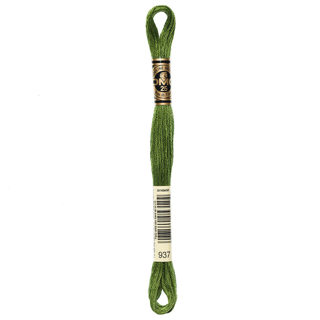 DMC embroidery floss – MED AVOCADO GRN (937)