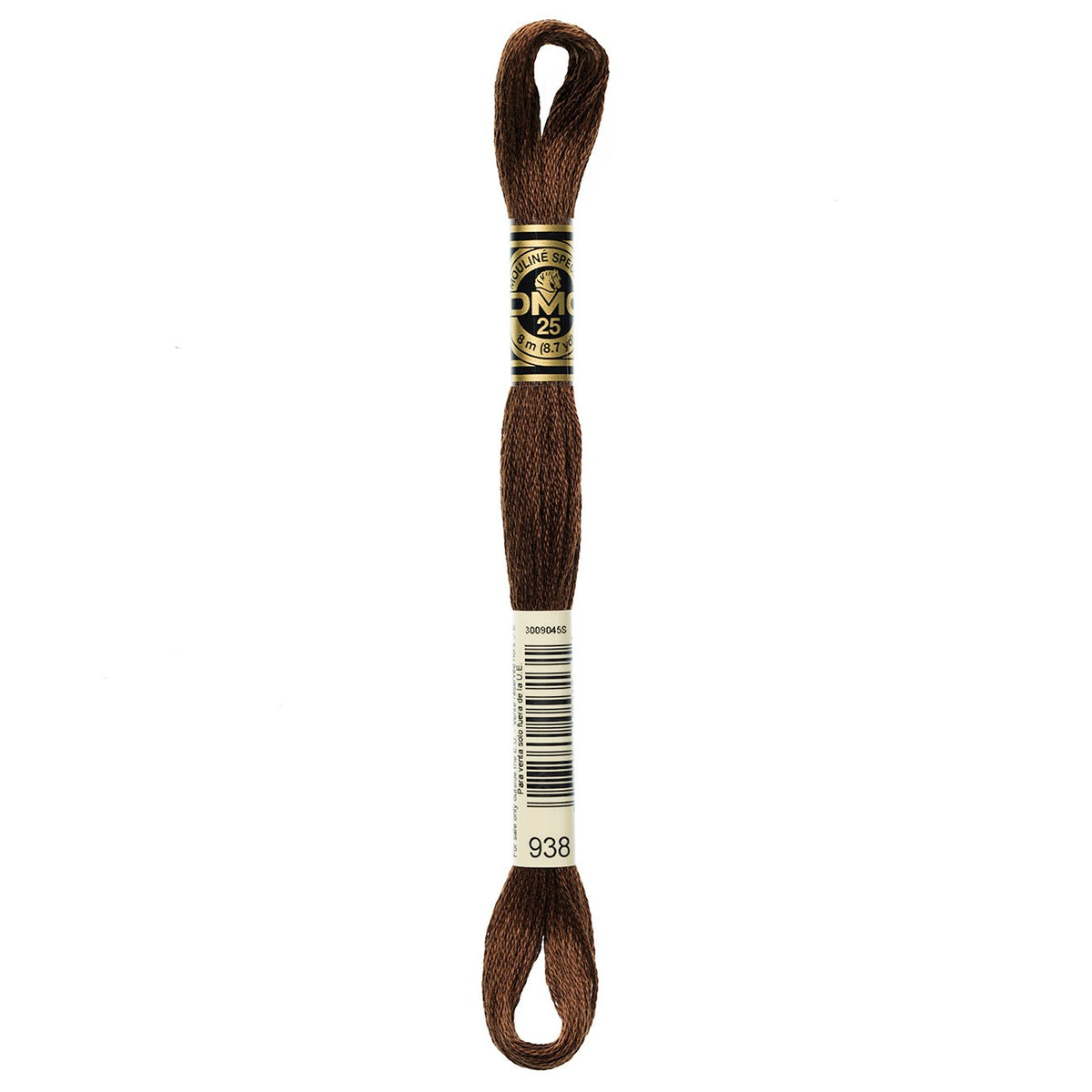 DMC embroidery floss – ULTRA DARK COFFEE BRN (938)