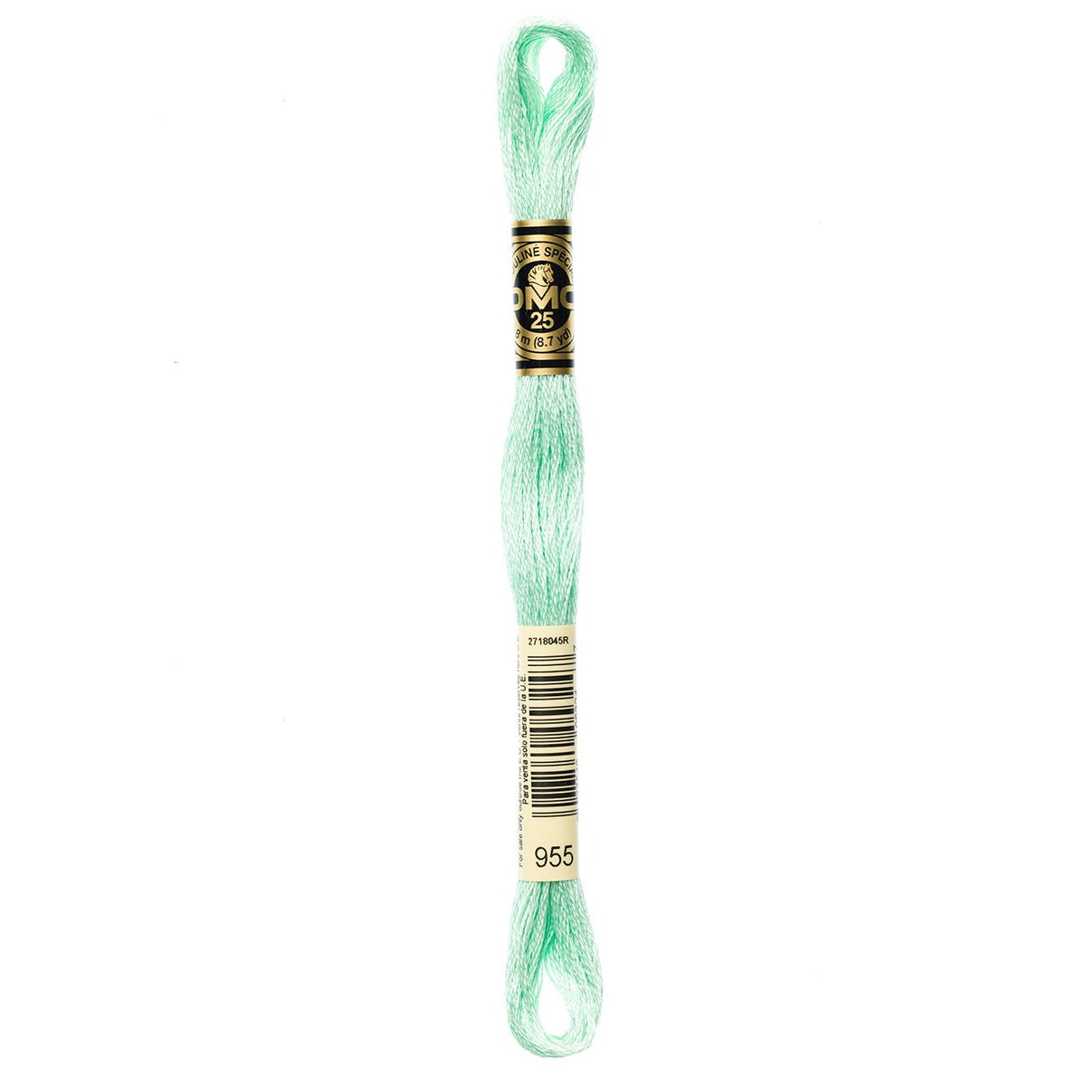 DMC embroidery floss – LIGHT NILE GRN (955)