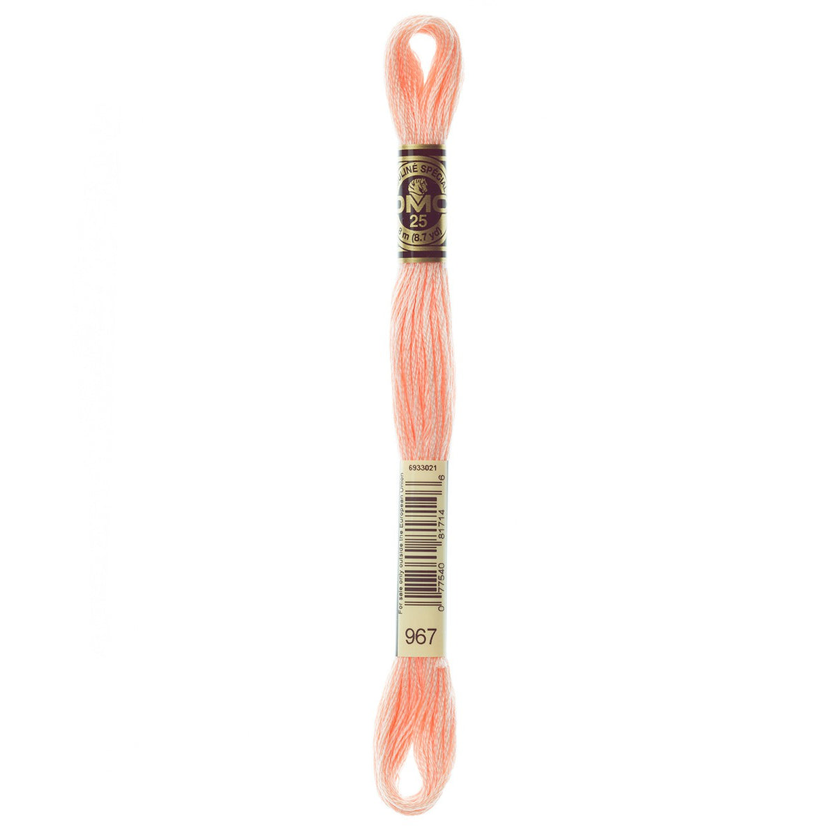 DMC embroidery floss – VERY LIGHT APRICOT (967)