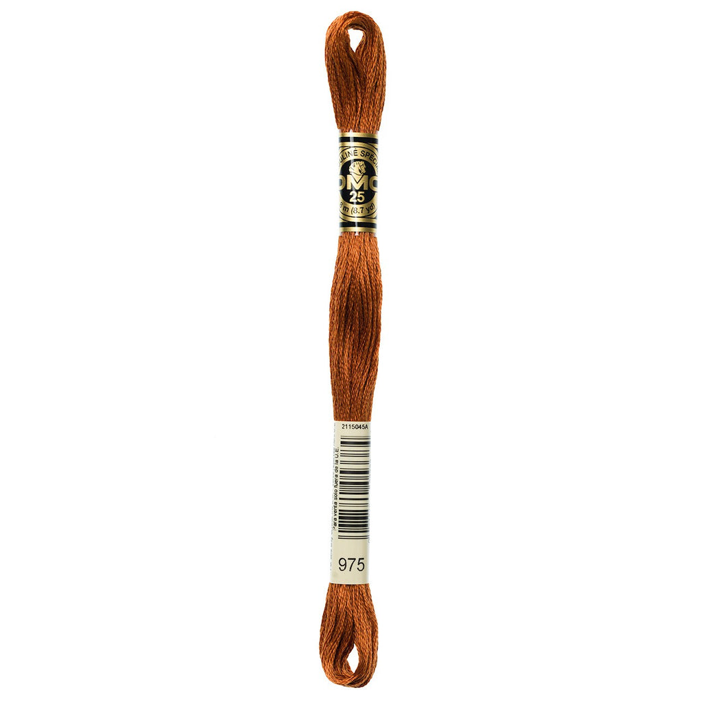 DMC embroidery floss – DARK GLD BRN (975)