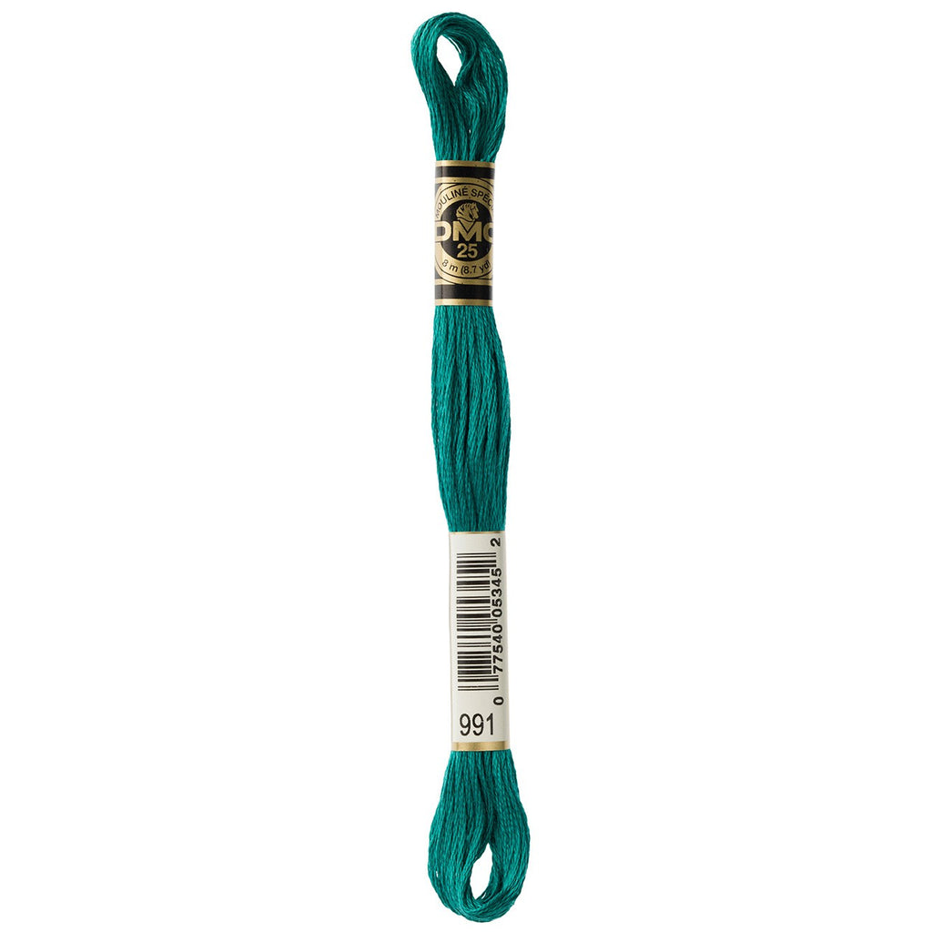 DMC embroidery floss – DARK AQUAMARINE (991)