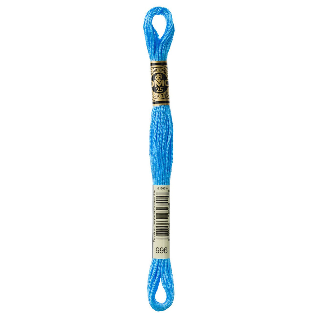 DMC embroidery floss – MED ELECTRIC BLU (996)