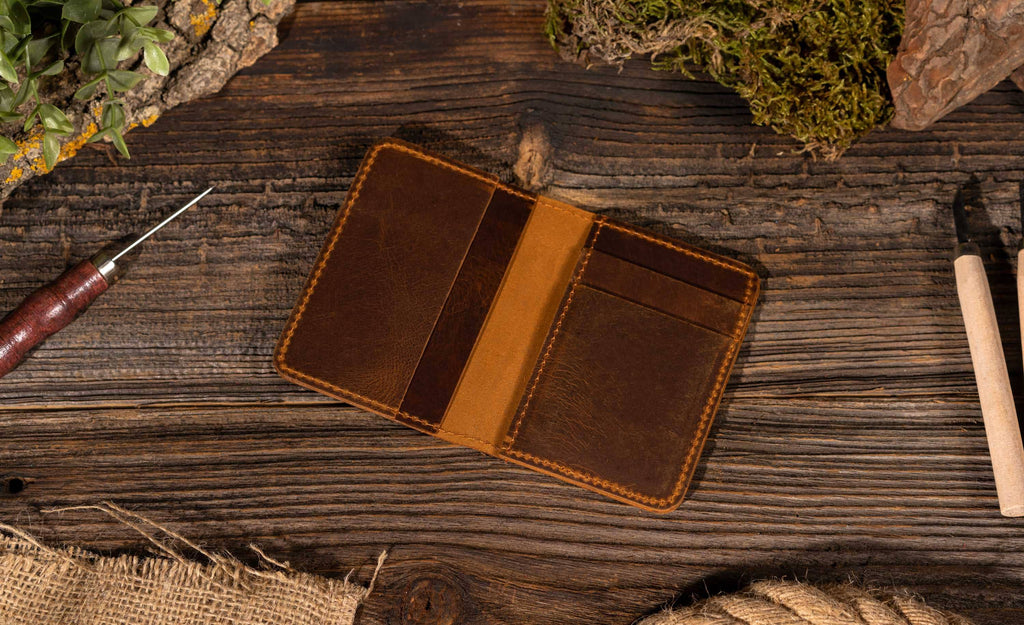 Genuine Leather Wallet, Handmade Wallet