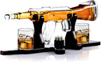 Bezrat Gun Decanter With 2 Glasses