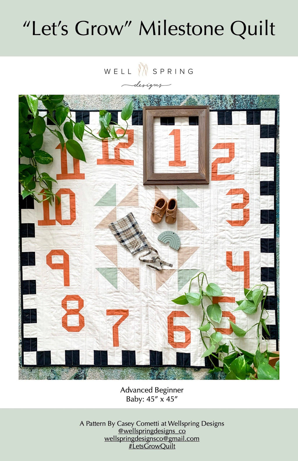 "Let's Grow" Quilt – Paper Pattern