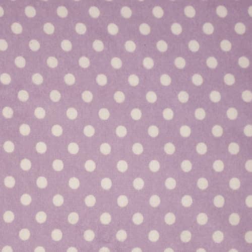 Bamboo Rayon Cotton Fabric – Polka Dot Lilac